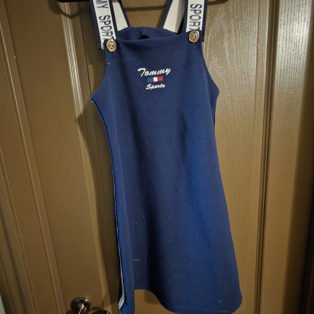 Tommy Hilfiger Blue Dress with White Straps